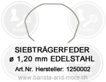 Siebträgerfeder ø 1,20 mm EDELSTAHL